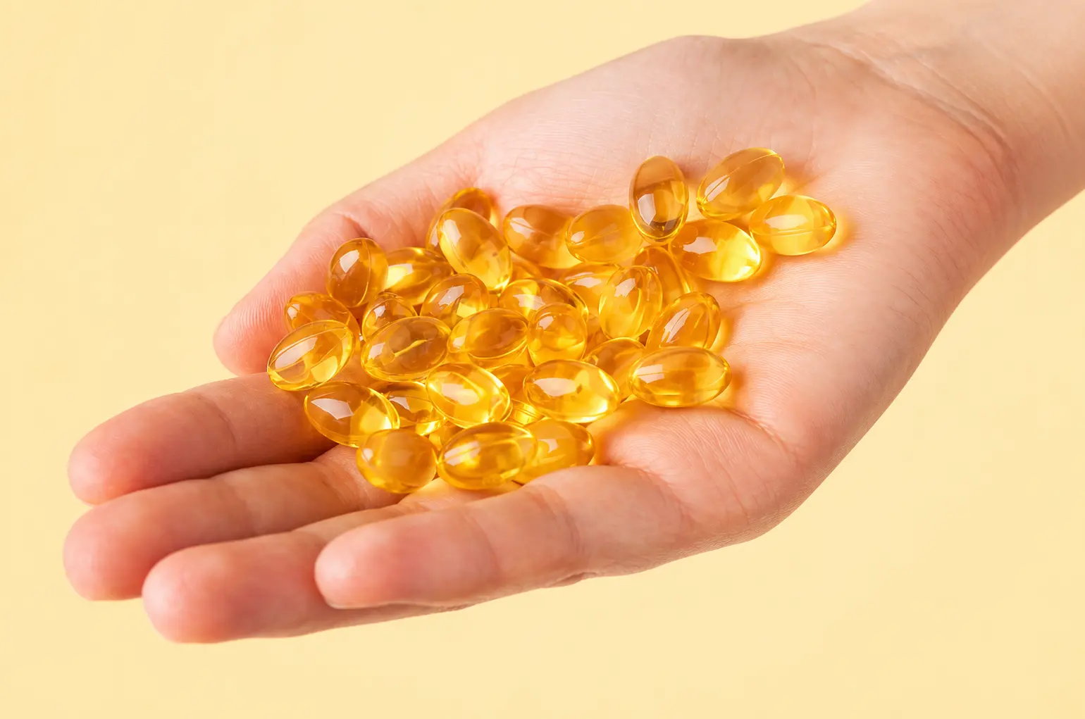 Softgels in hand